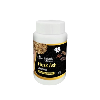Kerala Naturals Husk Ash - Herbal Tooth Powder 50gm