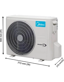 Midea 1 Ton 3 Star BEE Rating 2018 Inverter AC - White