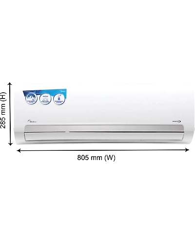Midea 1 Ton 3 Star BEE Rating 2018 Inverter AC - White-2