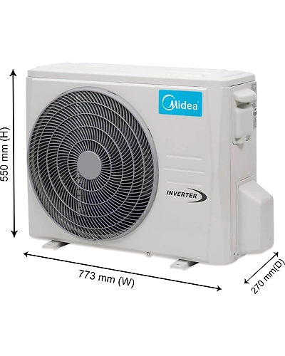 Midea 1 Ton 3 Star BEE Rating 2018 Inverter AC - White-2509201804