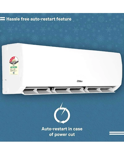 Billion 1.5 Ton 3 Star BEE Rating 2018 Split AC - White-201802