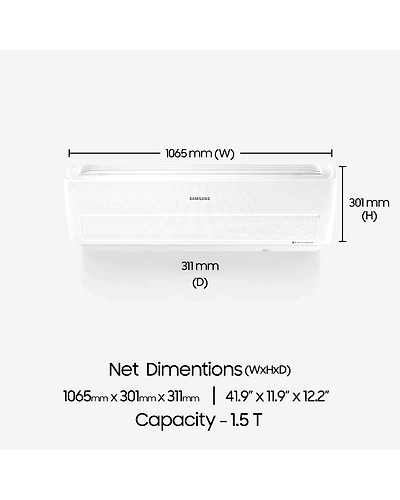 Samsung 1.5 Ton 5 Star BEE Rating 2018 Inverter AC - White-3