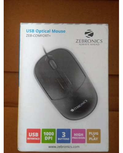 Zebronics Zeb-Comfort+ Wired Mouse (Black)-42
