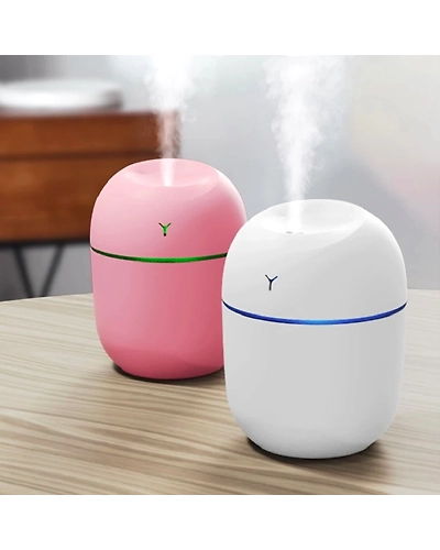 Portable Mini USB Humidifier with LED Light Atomizer-Green-3