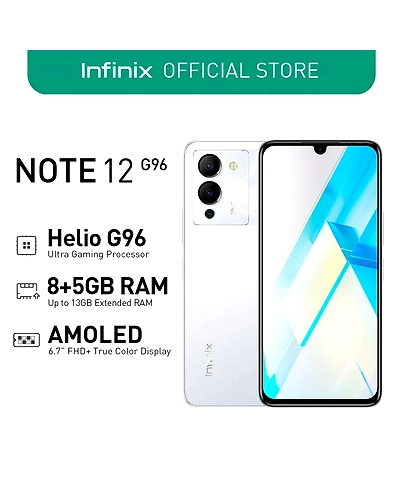 Infinix Note 12 Smartphone 16GB RAM G95 Chipset Mobile Phone-Force Black-1