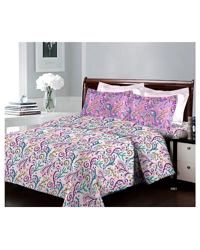 Bombay dyeing cotton double bedsheet with 2 pillow covers best sale