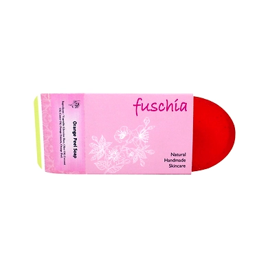 Fuschia - Orange Peel Natural Handmade Herbal Soap-Orange Peel