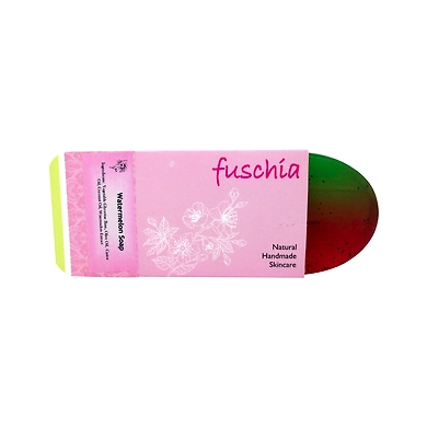 Fuschia - Watermelon Natural Handmade Glycerine Soap-Watermelon