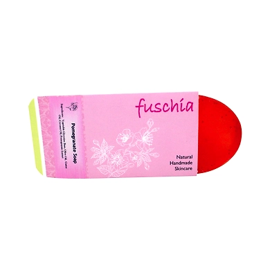 Fuschia - Pomegranate Natural Handmade Herbal Soap-Pomegranate