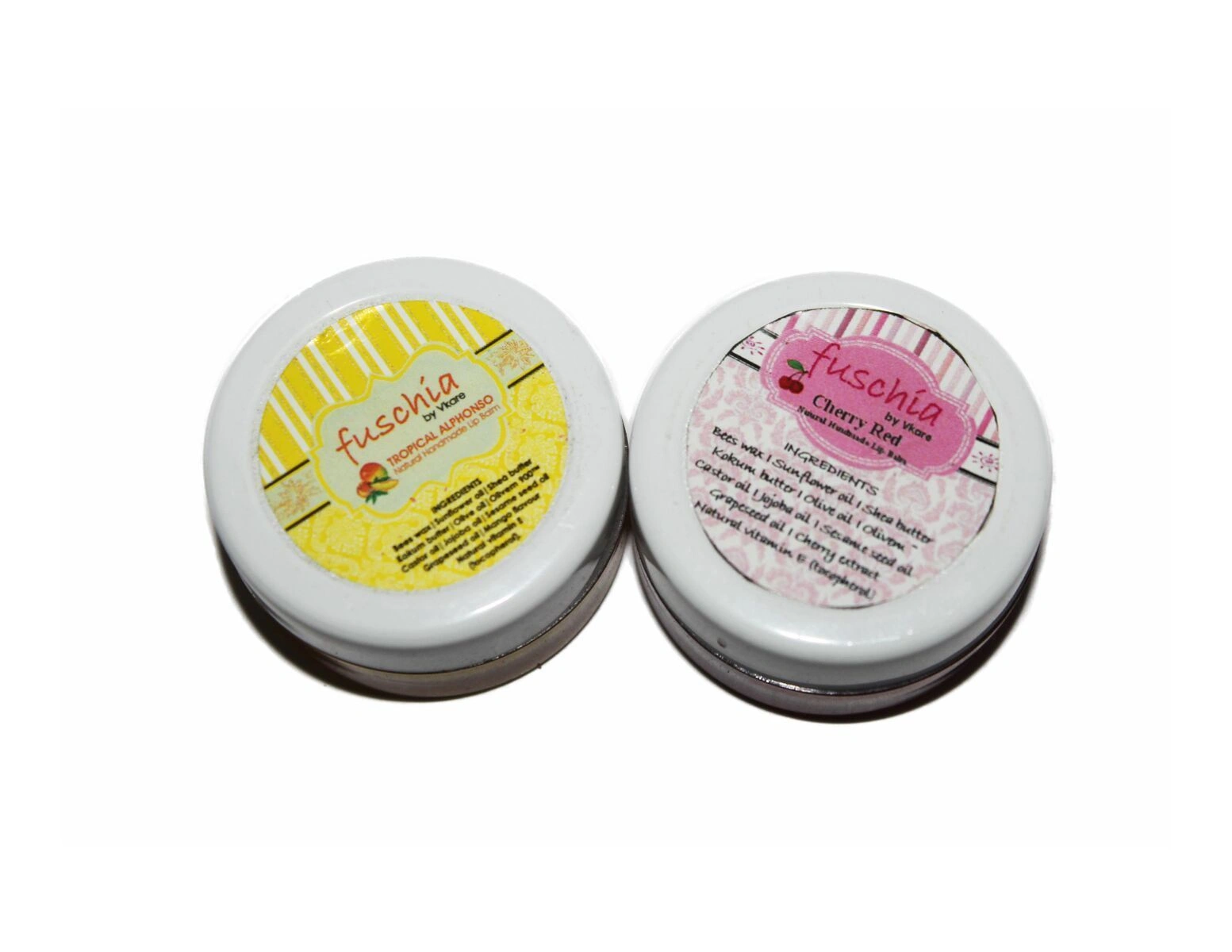 Fuschia Cherry Red &amp; Alphonso Lip Balm Combo-CherryRed&Alphonso