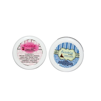 Fuschia Cherry Red &amp; Cherry Caramel Lip Balm Combo-Cherry Red&CherryCaramel
