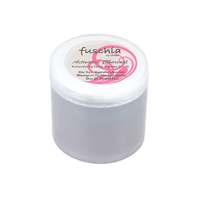 Fuschia - Activated Charcoal - Face &amp; Body Detoxifying Scrub-VKB0099