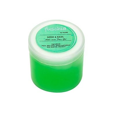 Fuschia Anti Acne Face Gel - Neem &amp; Basil-VKB0142