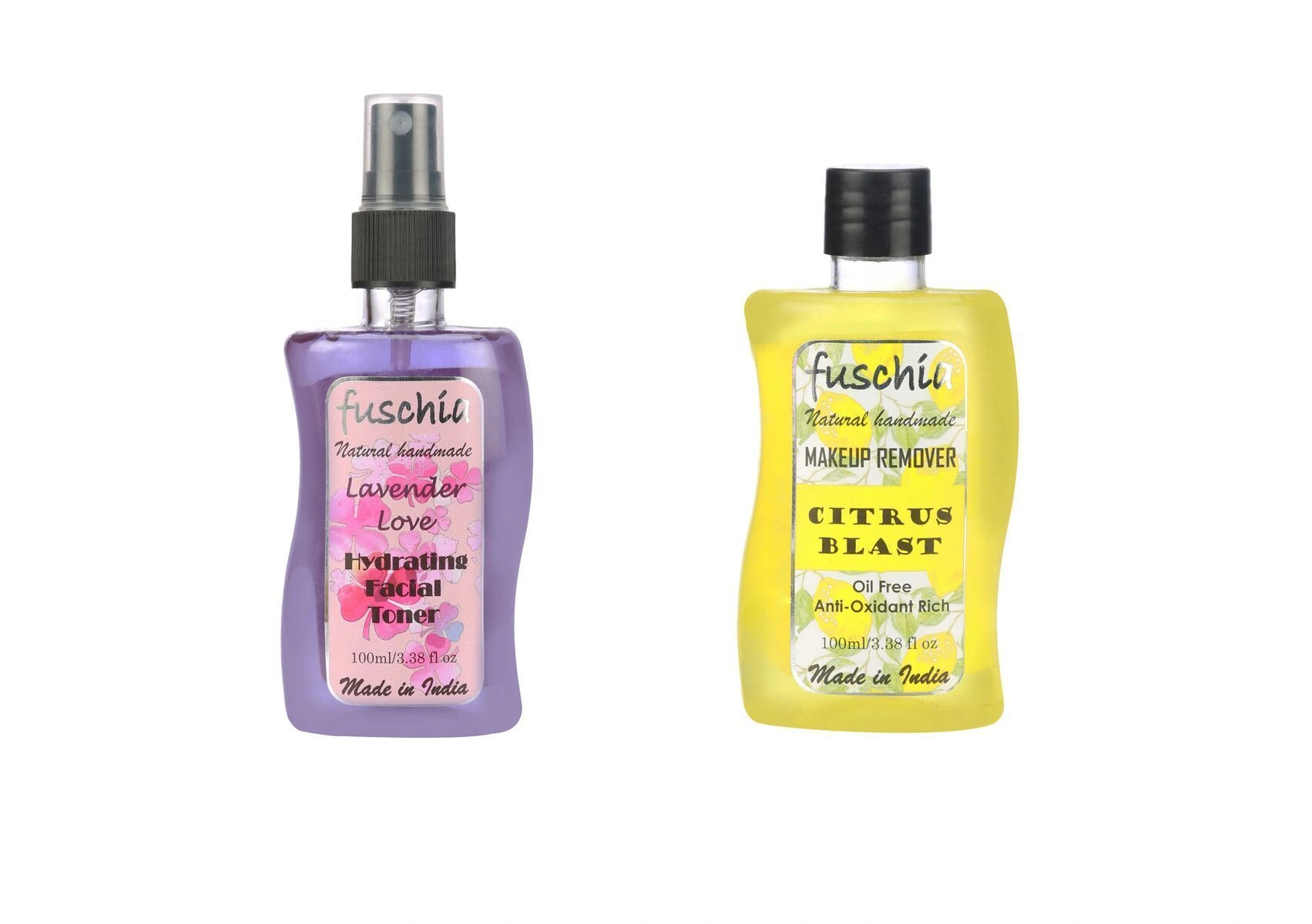 Fuschia Makeup Remover &amp; Facial Toner Combo-VKB0174