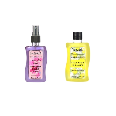 Fuschia Makeup Remover &amp; Facial Toner Combo-VKB0174