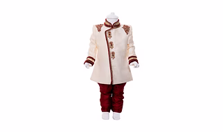 ETHNI KS NEU - RON  Indo western Sherwani with Pyjama Set