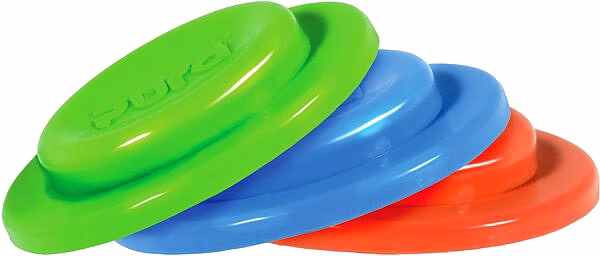 Pura Kiki 3 Piece Silicone Sealing Disk, Blue, Green, Orange, 0 Months+ image 1