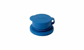 Pura Kiki Big Mouth Silicone Sport Top Steel Blue 100% Plastic Free & Non-Toxic