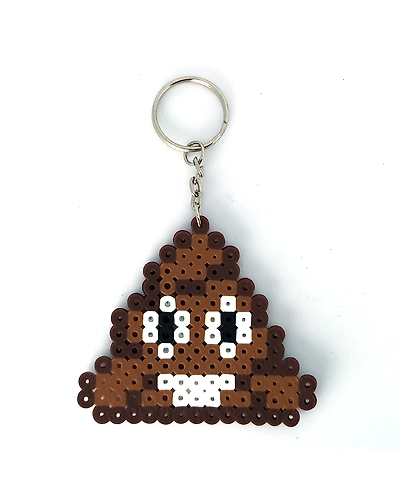 Pixel Bead Art Keychain-REZBEADPOOP