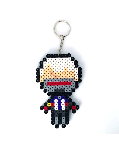 Pixel Bead Art Keychain-REZSOLDIER