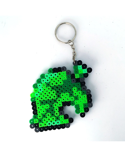 Pixel Bead Art Keychain-REZLEAF