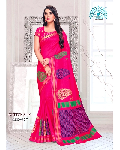 Tamara Cotton Silk Saree  (CSK - 007)-CSK - 007