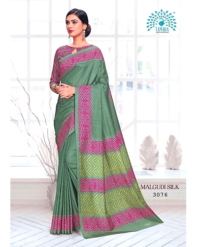 Tamara Malgudi Silk Saree (3076)-3076