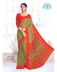 Tamara Peach Saree (PC - 020)