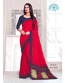 Tamara Peach Saree (PC - 025)