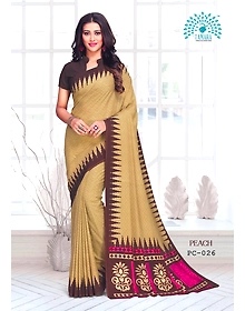 Tamara Peach Saree (PC - 026)