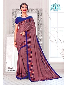 Tamara Peach Saree (PC - 035)