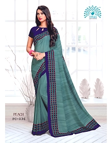 Tamara Peach Saree (PC - 036)