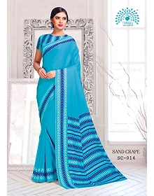 Tamara Sand Crape Saree (SC - 014)