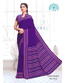 Tamara Sand Crape Saree (SC - 015)