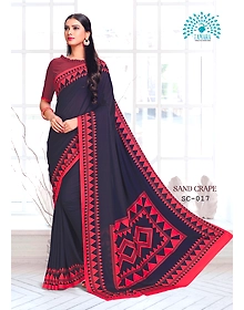 Tamara Sand Crape Saree (SC - 017)