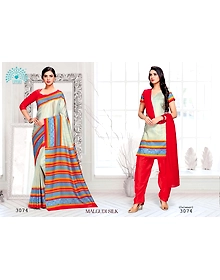 Tamara Malgudi Silk Saree & Salwaar (3074)