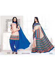 Tamara Malgudi Silk Saree & Salwaar (3075)