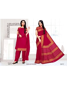 Tamara Malgudi Silk Saree & Salwaar (3077)