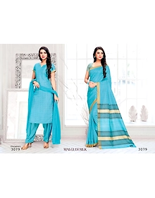 Tamara Malgudi Silk Saree & Salwaar (3079)
