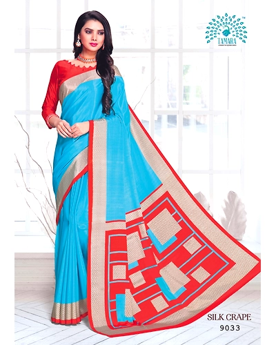 Tamara Silk Crape Saree (9033)-9033