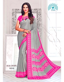 Tamara Silk Crape Saree (9034)