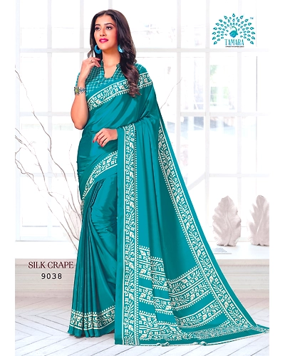 Tamara Silk Crape Saree (9038)-9038