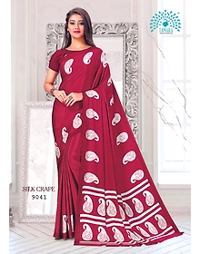 Tamara Silk Crape Saree (9041)