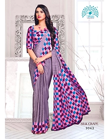 Tamara Silk Crape Saree (9043)