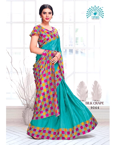 Tamara Silk Crape Saree (9044)-9044