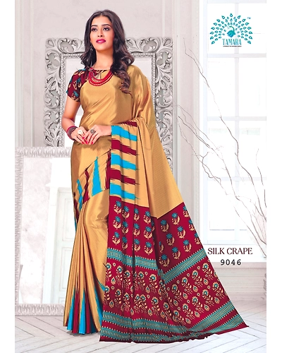 Tamara Silk Crape Saree (9046)-9046