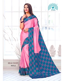 Tamara Silk Crape Saree (9052)