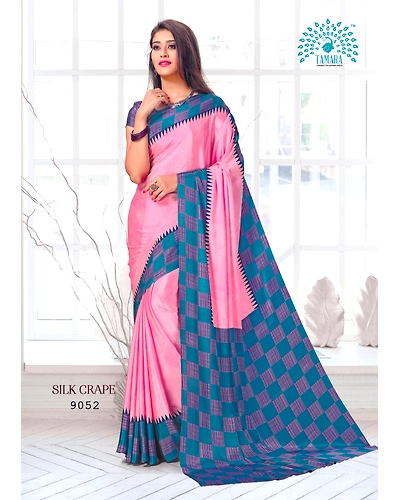 Tamara Silk Crape Saree (9052)-9052