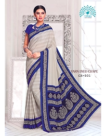 Tamara Yarn Dyed Crape Saree (CR -501)