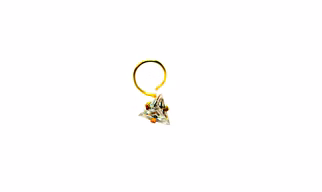 Vinayak Cubic Zirconia Gold Nose Stud(2.5mm)
